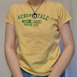 Y2K Aeropostale Yellow Baby Tee